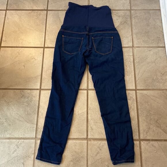 James Jeans Women’s Maternity 28 Denim Jeans Dark Wash High Rise Elastic Band - Picture 3 of 5